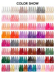 60PCS Gel Nail Polish Kit Glitter Green Pink Gel Polish Kit 5pcs Base Top Coat & Silver Golden Glitter Top Coat Set For Women 55 Colors Gel Polish Set Manicure Salon Gift Nail Art DIY Kit - Sweet Desires - 查看 2