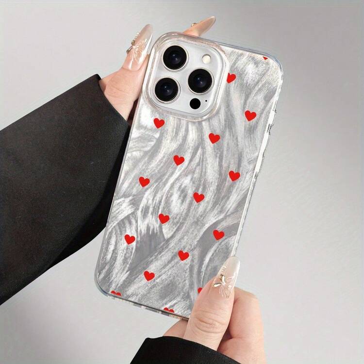 Funda para teléfono, diseño moderno y transparente de gasa, compatible con phone 11, 12, 13, 14, 15, 16 Pro Plus. Ideal para cumpleaños, chicas y chicos. - transparente - Añade 6