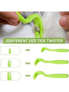 1 pieza Herramienta quitagarrapatas para mascotas, perros y gatos, set de herramientas para eliminar pulgas y garrapatas