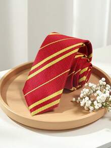 1pc Men's Fashion Street Diagonal Striped Casual Tie (6cm), Slim Fit, Suitable For Party, Evening Event, Holiday Occasions - A - View 6