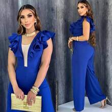 MONO MODY   Liso    Elegante  Fiesta    Nudo - azul real - Ver 3