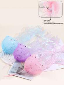 1 件水母 LED 灯，便携式灯笼，彩色挂饰，适合生日、婚礼、海洋主题，颜色随机