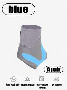 1 对透气可调节踝关节支撑支架，压缩踝关节保护器，用于运动踝关节保护，防止受伤，足部恢复，适用于跑步、散步、足部康复 - 彩色 - 查看 8