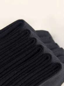 5 Paar Schulanfang Kindersocken, schwarze Knöchelsocken für Schuluniform, Tanzsocken für Lateintanz, Outdoor-Sportssocken, geeignet für Kinder & Jugendliche von 3-5-7-10 Jahren, ganzjährig