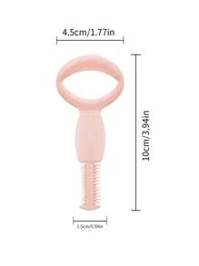 三合一化妆必备品：睫毛膏防护罩、睫毛分离梳和眉毛修饰刷：这款创新工具结合了三种基本功能，可打造完美眼妆，眼睑保护器可防止上下睫毛上睫毛膏涂抹混乱，金属齿梳可有效分离睫毛，化妆，便宜，房间装饰，梳妆台，旅行，卧室，化妆配件 - 淺粉色 - 查看 4