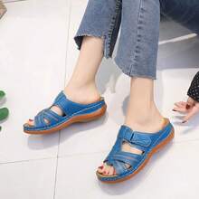 New Fashion Plus Size Women Wedge Slippers