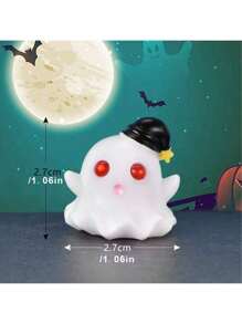 每套 6 件，可爱南瓜灯、幽灵、吸血鬼、微型景观、多肉植物、小装饰品，适用于万圣节、万圣节装饰、秋季装饰、万圣节物品、万圣节配件、万圣节派对、家居装饰、万圣节户外装饰和树脂用品 - 彩色 - 查看 7