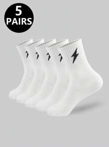 5/10/20 Pairs Unisex Casual Sports Socks, Suitable For Daily Indoor And Outdoor Wear, Size: (35~39), (39~42) - Multicolor - View 6
