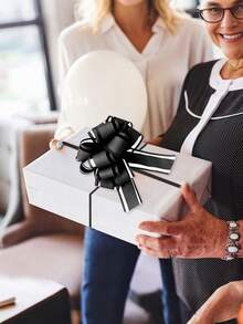 10pcs-Wedding Car Ribbon Pull Flower, Convenient Gift Packaging Decoration 3D White Flower, DIY Wedding Theme Bride Bridesmaid Wrist Decoration Flower, Curtain Tablecloth Gauze Tie Flower, Candy Bag Tie,Signboard Decoration Flower