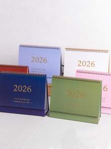 1PC 2025-2026.12 Desk Calendar Daily Plan Memo English Calendar Desktop Small Objects School Supplies