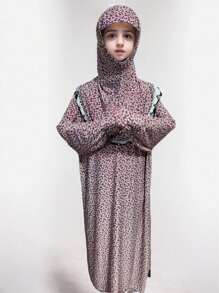 Diadema con diseño de capullos florales ditsy para niña, banda elástica ancha con estampado floral ditsy rosa y de pétalos, adecuada para usar tanto en interiores como en exteriores