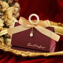 Wedding Supplies Candy Boxes Wholesale Premium Feeling Niche Candy Packaging Wedding Candy Bag Gift Box Unique Design