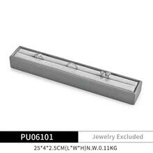 Oirlv 奢华蓝色皮革首饰戒指展示架，戒指收纳托盘，戒指展示支架 - 戒指展示架 - 查看 9