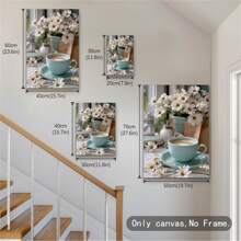 Gothic Elegance: 1Pc Unique White Valentine's Day Black Rose Bouquet Canvas Wall Art,Classical Black Flowers Posters,Prints For Wall Decor Pictures,Bathroom Decor, Room Decor Bedroom,Home Decor Living Room,House Decor,Home Accessories,Kitchen Decor & Office - Perfect Gift For Mother's Day, Birthdays- No Frame