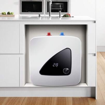 WANLECY 1500W 8L Electric Instant Hot Water Heater Tank On Demand Bathroom Shower Sink