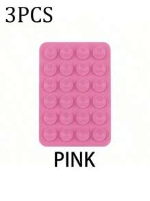 3/5Pcs Multi-Purpose Square Silicone Suction Cup Mobile Phone Holder, 24-Hole Suction Cup With Strong Adhesiveness, 1/10/20/30/40/50/60Pcs,Suitable For Various Scenarios To Prevent Phone Falling, Used For Video, Vibration, And Self-Portrait Phone Accessories