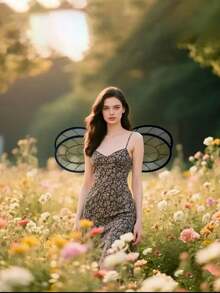 1pc Overlapping Bee Wing Decor, Suitable For Various Festivals, Gatherings And Party Props - Black - View 7