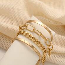 Set de 6 piezas Pulsera de acero inoxidable de moda con diseño retorcido en plata, Set de pulseras para hombres adecuado para uso diario y fiestas