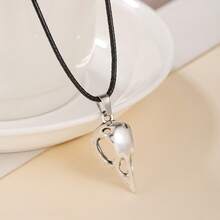 1 Piece New Unique Crow Skull Pendant Men's Necklace, Vintage Distressed Craftsmanship Hot-Selling Gothic Style Jewelry - 2 - 查看 4