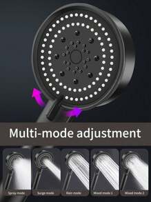 淋浴喷头 高级 ABS 5 模式高压淋浴喷头，淋浴系统 - 选择单件或带支架的全套