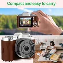 Digital Camera,1080P High-Definition Digital Camera,Shooting Digital Camera,With 32GB Card And Card Reader,18x Zoom,Anti Shake,Small Camera Shooting,Suitable For Beginners - Multicolor - View 9