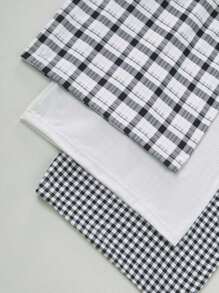 3 件套女士条纹、格子印花短款中长睡裤，舒适柔软，适合所有季节 - 彩色 - 查看 5