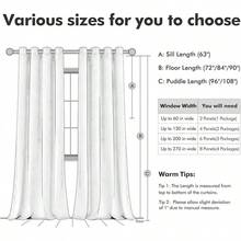 2 Panels Blackout Curtains Solid Soft Grommet Mustard Yellow Thermal Insulated Soundproof Room Darkening Curtains/Drapes/Panels Fall Living Room Bedroom 52 X 90 Inch - 紫蘭花 - 查看 7