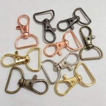 20/30pcs Rotatable Key Rings Hooks, D-Ring Key Chain Hooks, D-Ring Clip Hanging Cords Hardware, Suitable For Making Key Chains, Bag Charms, Lanyard Hardware, DIY Crafts, Suitable For DIY Holiday Party Gifts, Back To School Gifts, Halloween, Christmas - One Size - View 7