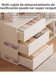 Armario De Estilo Actual Con Cajones Y Espacio Para Colgar - Blanco - Ver 5