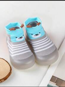 婴儿男女童防滑室内学步袜透气保暖弹力袜鞋底保护脚趾户外袜