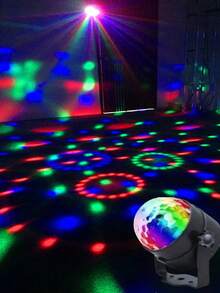1 قطعة مصباح كرة ديسكو RGB مع جهاز تحكم عن بعد - 7 أوضاع، مثالي للحفلات، هالوين، عيد الميلاد، أعياد الميلاد! يعمل بالطاقة USB هدايا التخرج ديكورات عيد الميلاد المنزلية هدايا عيد الميلاد ديكور عيد الميلاد - متعدد الألوان - مشاهدة 4