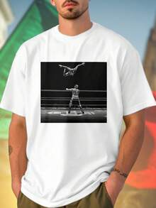 T Shirt Uomo Lucha Libre Wrestler High Flying Move Wrestling Ring Stile Sportivo Moda Estiva Casual Look Unico Regalo Idea  Offerta Imperdibile