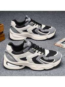 Men Chunky Shoes - F750 Black [Upgraded Version] - View 6