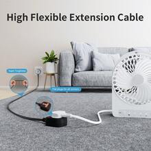 1路延長線 1m至10m，13A單插座延長線，英國3針插頭電源排插（13A，最大3250W），堅固插頭延長線，適用旅行、居家、辦公室，黑橘內框，耐用電纜延長線插座，適用多種場景 - 英規插(220-240V) - 查看 5