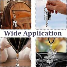 5/10/15/20/25/30/35/40/45/50pcs Metal Lobster Claw Clasp, Swivel Quick Snap Hook Keychain Findings For DIY Crafts, Keychain Making, Jewelry Making Accessories