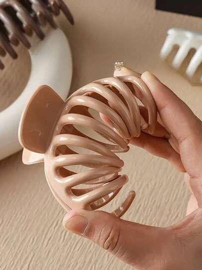 1pc New Soft Silicone Hair Claw Hair Clamp, Soft Anti-Collision Protective Headrest Clip, Grip Clip Hair Accessories Women Claw Clip Autumn Accessories Fall Winter Hair Clip For Vacation Outfits Woman