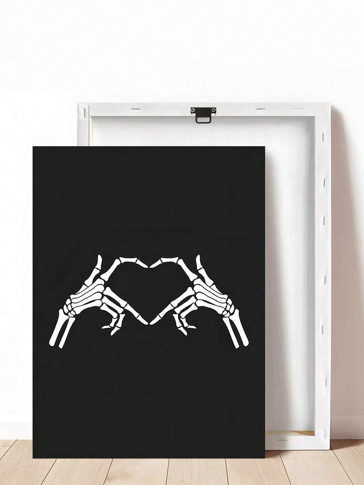 1pc Vintage Skeleton Holding Moody Black Cat Poster Fear Halloween Rustic Canvas Wall Art Dark Academia Funny Gothic Prints Painting, Vintage Wearing Sunglasses Skeleton Girl Poster, Skeleton Drinking Coffee Poster, Halloween Fall Autumn Wall Art Home Decor Halloween Decor Room Decor - Multicolor - View 13