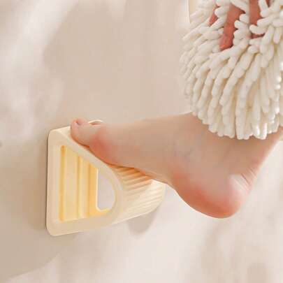 Accesorios de baño funcionales, herramientas de limpieza del Body fáciles de colocar, sin perforación, para apoyar los pies en el baño