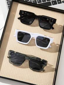 1 件 / 2 件 / 3 件 / 时尚眼镜 - 街头风格混合装，轻松打造造型，周末探险和咖啡馆狂欢 | 装饰性镜框，拥有 风格的时尚气息，适合休闲聚会和都市街头美学