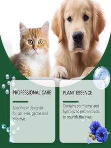 Pet Eye Drops - Dog Tear Stain Remover, Pet Eye Cleansing Liquid For Cats And Dogs, Plant-Based Formula, Convenient For Pet Care, Suitable For Dogs And Cats - Multicolor - View 6