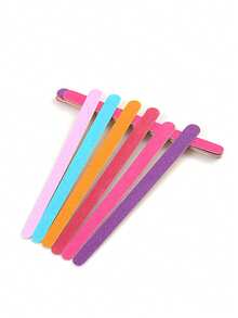 20 piezas Tiras de lima de uñas de madera delgadas - Multicolor - Ver 3