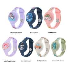 Vỏ bảo vệ Airtag, Dây đeo chống thất lạc Apple Locator, Vòng đeo tay hoạt hình Airtag - nhiều - Xem 1