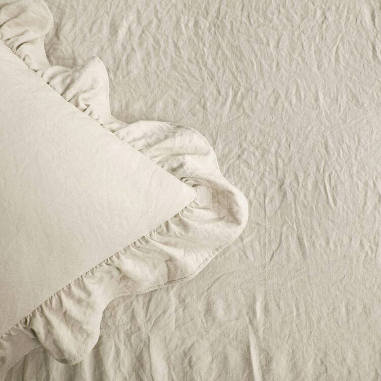 Lush Decor Ruffle Skirt Bedspread 3 Piece Set, Queen, Navy - Blue Queen Bedding - Ruffled Bedspread - Vintage Farmhouse Decor Halloween-Fall Decor-Room Decor - Trung lập - Xem 3