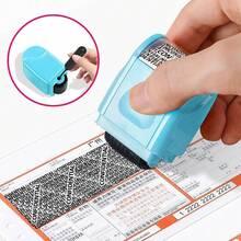 ID Theft Protection Stamp Security Data Defender Protect Privacy Roller - Blue - View 3
