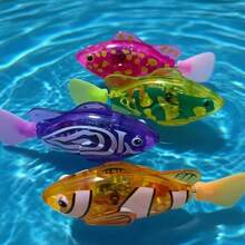 1 件/4 件电动游泳小丑鱼，带光传感器，逼真的机器人水族馆装饰，猫玩具，鱼饵，青少年电子宠物 - 彩色 - 查看 19