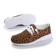 Kelway Womens Walking Canvas Shoes Slip On Memory Foam Lightweight Casual Fashion Sneakers For Gym Travel Work - màu nâu - Xem 4