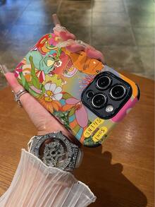 1pc Frog Pattern Shockproof Anti-Slip Soft TPU + PC Hybrid Phone Case, Compatible With IPhone 11/12/13/14/15/16/16 Plus/16 Pro/16 Pro Max - Multicolor - View 4