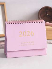 1PC 2025-2026.12 Desk Calendar Daily Plan Memo English Calendar Desktop Small Objects School Supplies