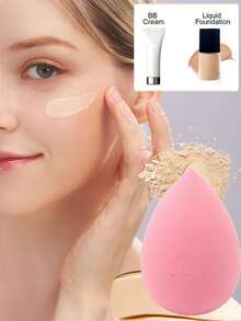 28件套终极化妆刷套装，包含大号散粉刷、腮红刷、修容刷、粉底刷、遮瑕刷和眼影刷 - 附赠水滴美妆蛋、拇指粉扑和三角粉扑 - 尼龙刷毛，适合所有肤质。化妆刷套装，化妆刷套装，化妆刷套装，全套化妆刷，化妆刷套装，全套化妆工具，化妆刷套装，化妆刷套装，化妆礼盒套装 - 粉色 - 查看 5