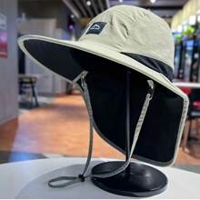 1 件户外防晒帽，男女通用夏季防晒颈罩帽，钓鱼帽，露营徒步帽